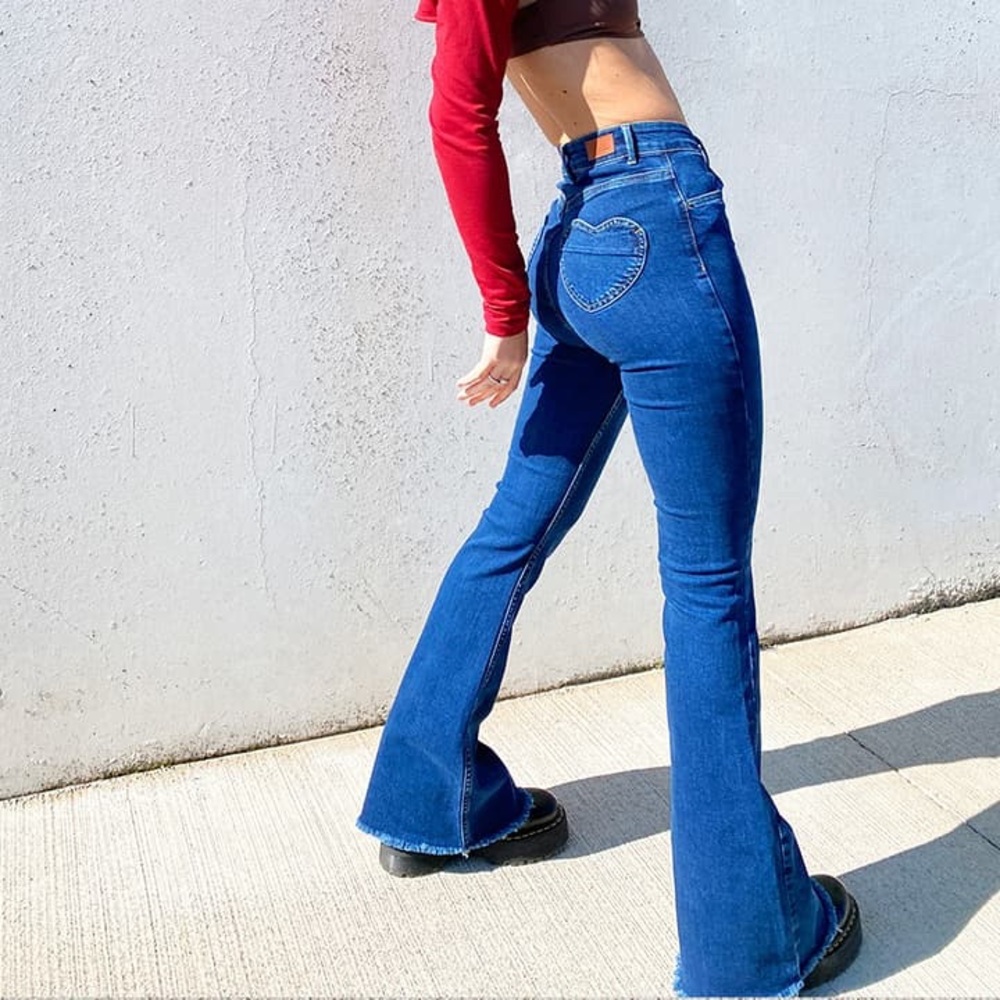 Subdued flare jeans, size 25